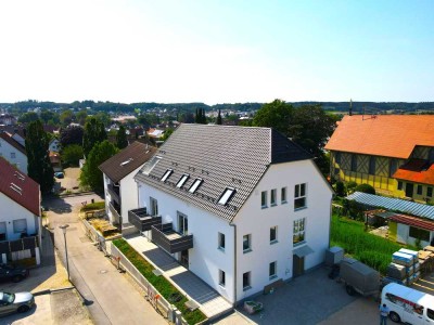 DUO LIVING! NEUBAU MIT AUFZUG! 2-ZI.-WHG. MIT SÜDTERRASSE UND TIEFGARAGE IN KRUMBACH!