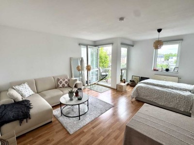 Wunderschönes teilmöbliertes Appartement, Küche, ruhige Südlage Balkon, Südstadt Bayenthal, Rheinnah