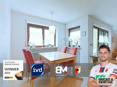 Gepflegte DG-Wohnung mit Loggia, TG-Stellplatz & ausgebautem Dachspitz – Augsburg/Lechhausen