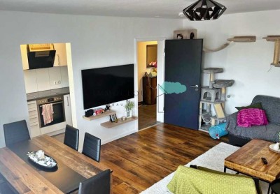 Ausgezeichnete, renovierte 2-Zimmer Wohnung mit Balkon und Garage in Backnang