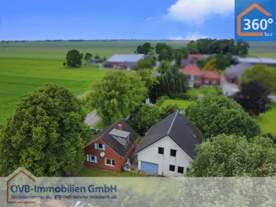 Bunde - Landschaftspolder !  Zwei Häuser auf einem Grundstück - Ideal für die Ferienvermietung!