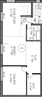 Attraktive und modernisierte 2-Zimmer-Wohnung mit Einbauküche in Wehrheim