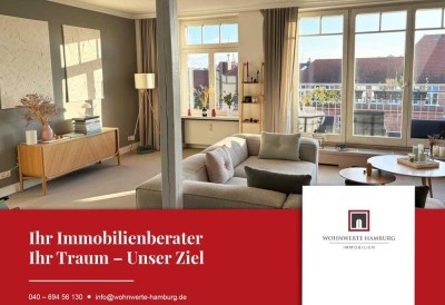 WOHNWERTE HAMBURG -  Licht, Weite, Exklusivität - Traumhafte Dachgeschosswohnung in Toplage!