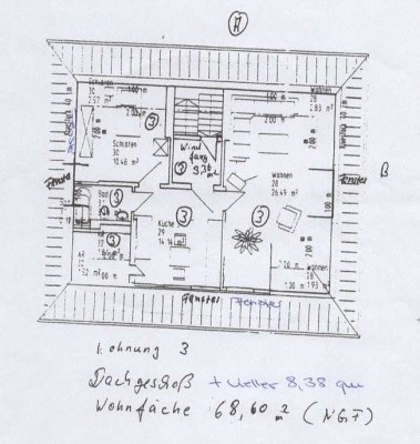 Dachgeschosswohnung im gepflegtem Altbau