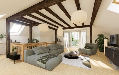 seltene Gelegenheit!- ruhige 3-Zimmer Maisonettewohnung mit Balkon im Preußischen Viertel
