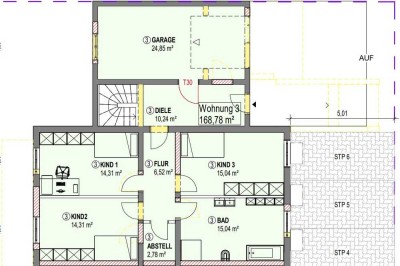 6-Zimmer-Maisonette-Wohnung mit gehobener Innenausstattung und Garten in Gangkofen