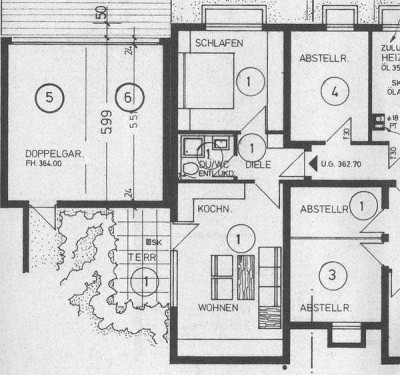 Gepfleget 2-Zimmer-Wohnung in einem 4-Familienhaus in Bernhausen