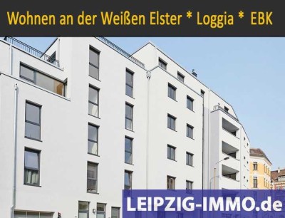 ** Wohnen an der Weißen Elster/ 3-Raumwohnung mit Loggia, EBK & Tiefgarage **