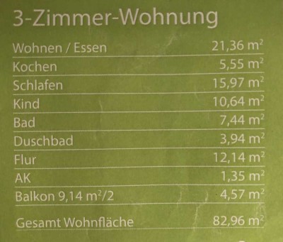 Hochwertige 3-Raum-Wohnung mit gehobener Ausstattung