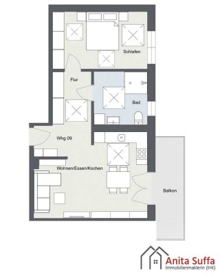 Klimafreundliche Neubauwohnung nach KfW40-Standard mit QNG Gütesiegel! WE09