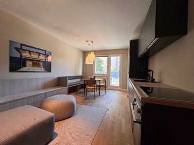 Mitte: Köpenicker Str.: ERSTBEZUG: LUXUS 2-Zi-NEUBAU-Whg. - 9. OG - 36 m² mit großem Balkon