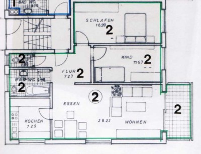 Renovierte, bezugsfreie 3-Zimmer-Wohnung mit Terrasse & Garage in Bruchsal-Untergrombach