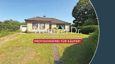 PROVISIONSFREI für Käufer – Sanierungsbedürftiger Bungalow. Neu bauen oder sanieren!