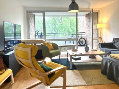 Modernisierte 3-Zimmer-Wohnung mit 2 Balkonen, TG-Box, Schwimmbad & Sauna – provisionsfrei