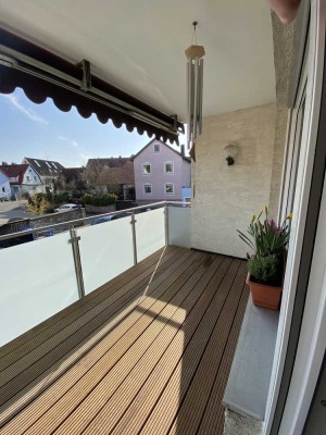 Modernisierte 2-Zimmer-Wohnung mit Balkon und Garage in Estenfeld