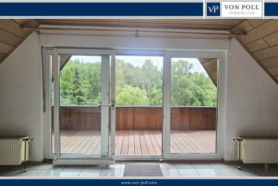 Direkt am Waldrand: 2,5- Zi Dachgeschosswohnung mit großer Loggia im beliebter Lage von Usingen