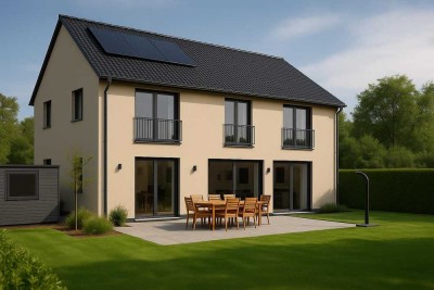 Exklusives Baugrundstück mit projektiertem Traumhaus – energieeffizient & stilvoll geplant