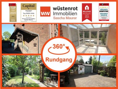 Vielseitiges Wohnjuwel: Ein-/ Zweifamilienhaus mit 2 Garagen, Wintergarten & großem Gartenparadies!