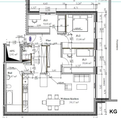 Stilvolle 4-Zimmer-Souterrain-Wohnung mit Lichthof, KfW 55