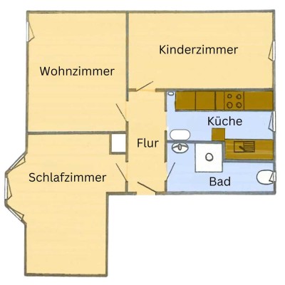 Charmante 3-Zimmer-Dachgeschosswohnung in der historischen Kammgarnspinnerei