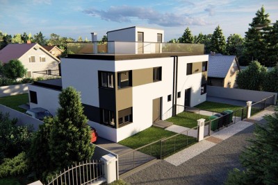 Familientraum in absoluter Ruhelage! Moderne Doppelhaushälfte in 1220 zu verkaufen! Exklusiver Eigengarten!