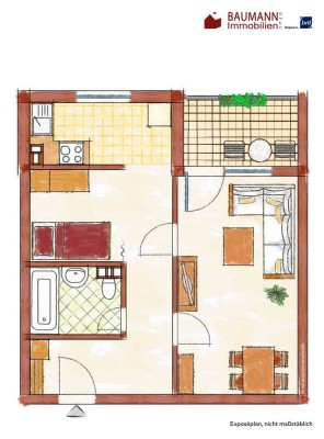 Best gelegenes 1,5-Zimmer Appartement  in sehr verkehrsgünstiger Lage