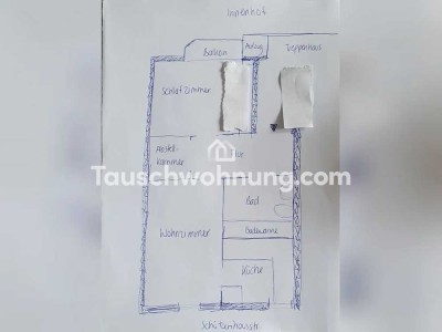 Tauschwohnung: Gesucht: 100qm mit mind.3Z,frei werden 2x55qm in OstundSüdvstd