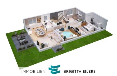 Neubau-Erstbezug! Hochwertig ausgestattete 3-Zimmer-Wohnung mit 2 Terrassen im Achimer Mühlenviertel