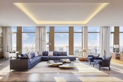 Einzigartiges Panorama Penthouse mit Spreeblick in der 20. Etage - provisionsfreier Erstbezug