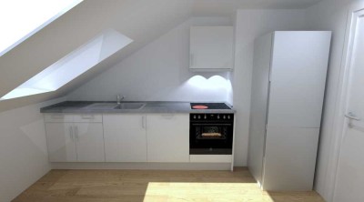 Schöne und sanierte 2,5-Raum-DG-Wohnung mit Einbauküche in Lohr am Main