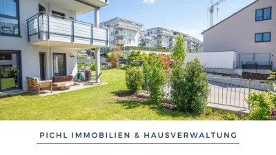 Gartenparadies im Taunusviertel: Barrierefreies Wohnen auf 4 Zimmern mit 2 Stellplätzen!