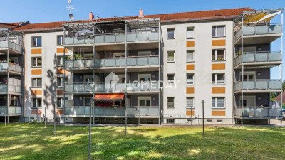 Gemütliche 2‑Zimmer-Wohnung mit Sonnenbalkon & Stellplatz – – ruhig gelegen in Taucha