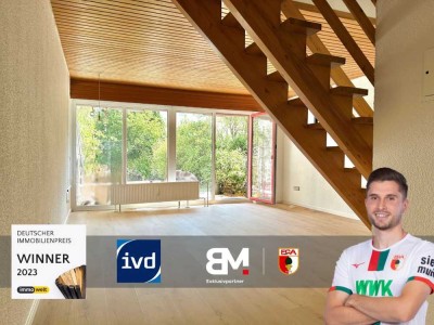 Helle EG Maisonette in Landsberg am Lech auf 108 m² mit Süd-Garten, Balkon & TG-Stellplatz