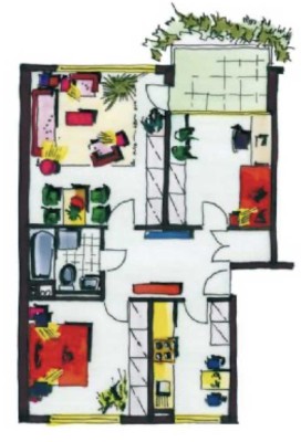 Attraktive 3-Zimmer-Wohnung mit Balkon & Top-Anbindung in Düsseldorf-Holthausen