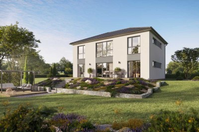 Neubau Stadtvilla auf Erbpachtgrundstück in KFW40 +
