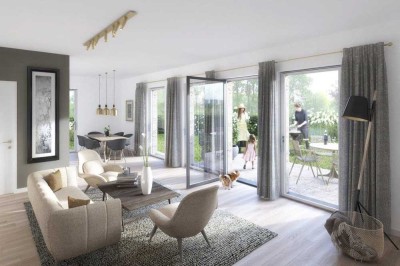 Frankfurt Oberrad/Offenbach Westend: Idyllische Gartenwohnung