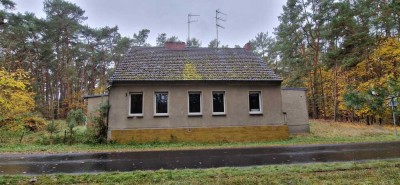 6 Ferienwohnungen im "Försterhaus"  mit Scheune im Wald auf 8600m² mit Waldfläche