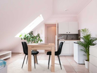 Stilvoll möbliertes 1-Zimmer-Apartment am Fuße der Weinberge von Bodenheim