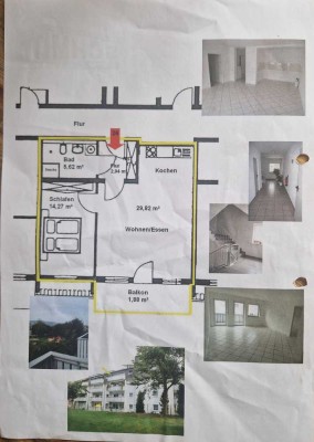 Stilvolle 1,5-Zimmer-Wohnung mit gehobener Innenausstattung mit EBK in Erbach