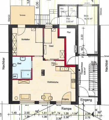 Top sanierte, für Rollstuhlfahrer konzipierte 3-Zimmer-Wohnung in zentraler Stadtlage!