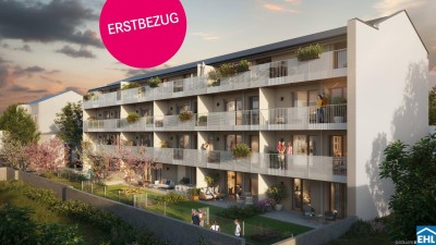 Großzügige Freiflächen: Loggia, Balkon, Terrasse oder Garten