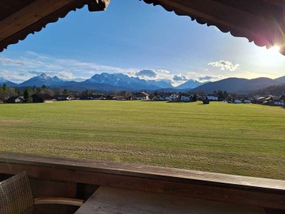 Wallgau : Ruhige Mansardenwohnung in Toplage