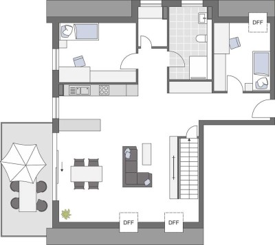 Stilvolle 4,5-Zimmer-Maisonette-Neubauwohnung mit traumhaftem Balkon