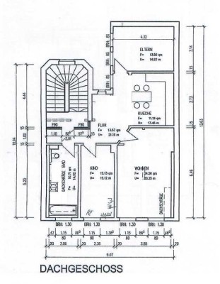 Schöne 3ZKB in saniertem Altbau (DG)