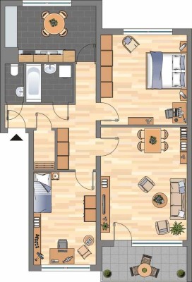 3-Zimmer-Wohnung in Hagen Boele