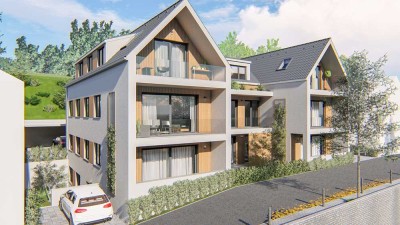 Moderne Dachgeschoßwohnung mit Aussicht  - Freiburg - KfW 40