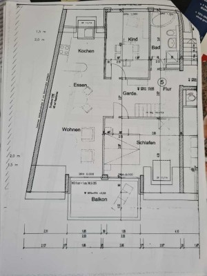 Lichtdurchflutete möblierte 3,5-Zimmer-Maisonette-Wohnung mit Balkon und EBK in Stuttgart