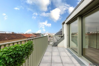 JETZT PROVISIONSFREI | DACHGESCHOSS-ERSTBEZUG mit ca. 10 m² TERRASSE | Fernwärme | TG-Stellplatz optional | Nachhaltiges Wohnbauprojekt