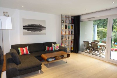 Moderne, hochwertige 3-Zimmer Gartenwohnung, Teilmöbliert