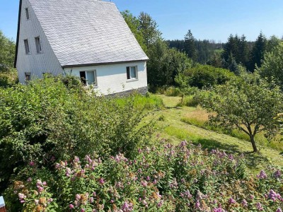 freistehendes Einfamilienhaus mit zusätzlichem Bauplatz und weitläufigen Wald- Wiesenanteil